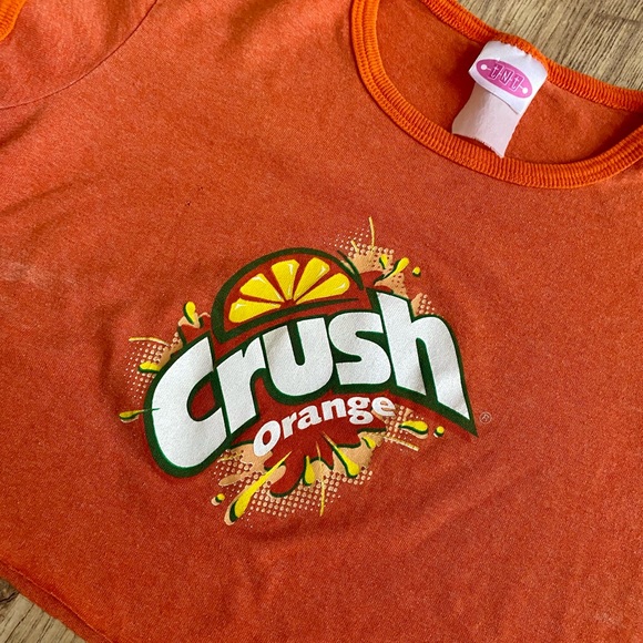 Vintage Orange Crush Crop Top - Picture 2 of 2